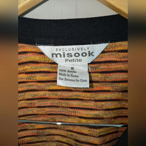 Exclusively Misook Autumn Cardigan size Petite Small Thanksgiving Fall Office - Picture 2 of 4
